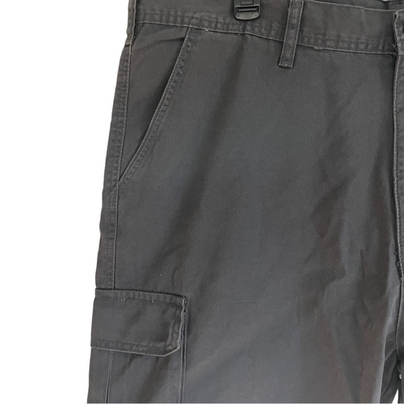 Full Blue Cargo Cotton Twill Grey Shorts Size 40 - Picture 2 of 8